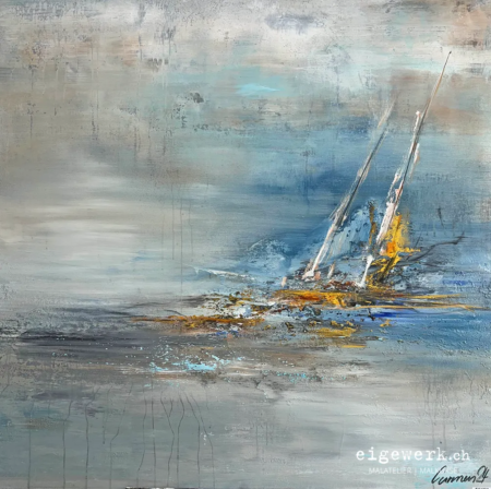 Abstrakte Segel 100x100