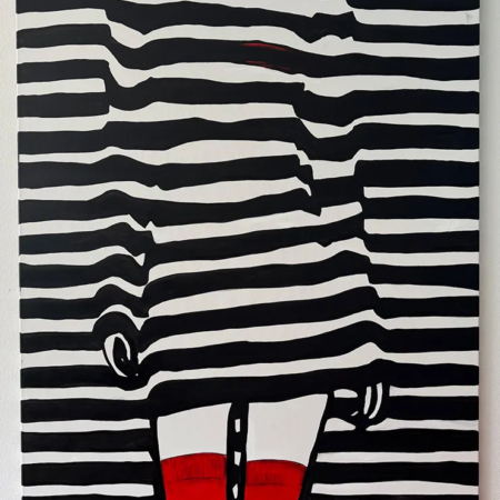 Versteckte Frau 140x100